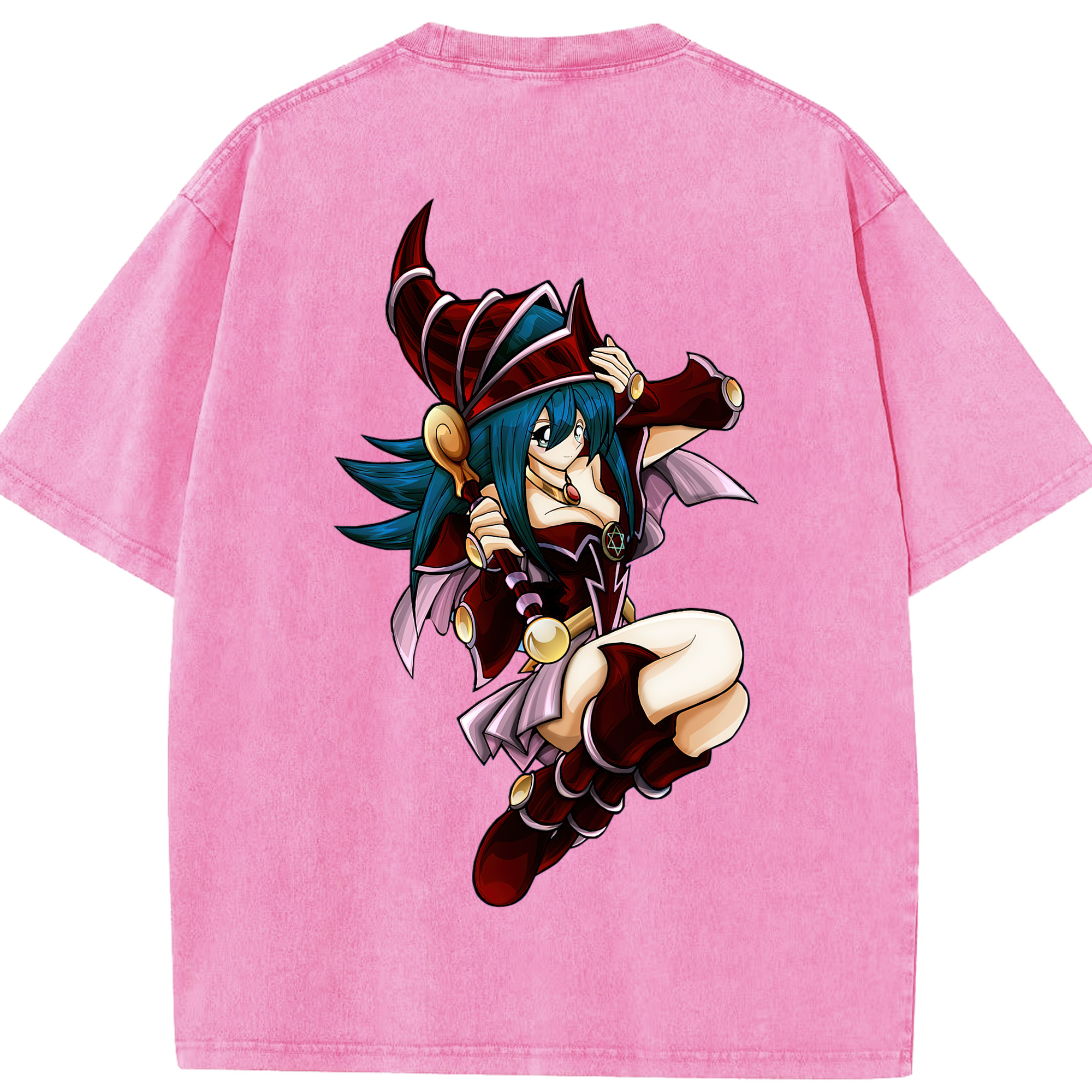 （画像用） 遊☆戯☆王 Yu-Gi-Oh! 綿100% ヴィンテージ風 半袖Tシャツ（背面プリント）